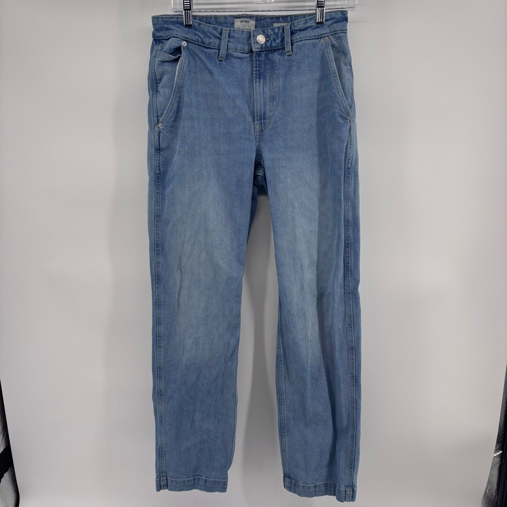 Cotton‎ On Baggy Jeans Womens Light Wash Denim Carpenter Style Blue 30x 30